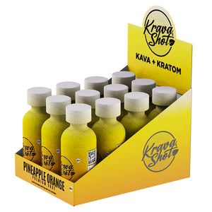 Krava Shot - Kratom and Kava Shot Pineapple Orange