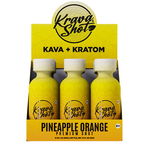 Krava Shot - Kratom and Kava Shot Pineapple Orange